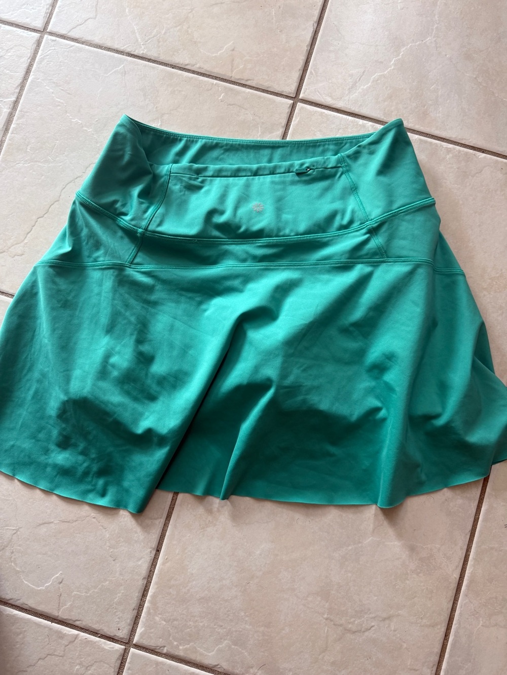 Athleta Ace Tennis Skirt/skort Active, skater, Teal colorway, sz M, euc - Picture 2 of 10